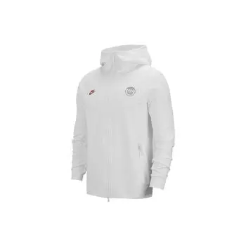 Мужская однотонная худи на молнии Nike, белая CI2131-104 XXL