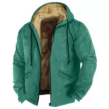 Мужская однотонная куртка, мужская весенне-осенняя повседневная трендовая куртка на молнии с капюшоном M красный