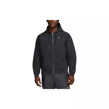 Мужская однотонная куртка с капюшоном на молнии с логотипом Nike, черная DQ5173-045 M
