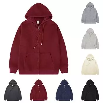 Мужская однотонная куртка с карманом на молнии с длинными рукавами, куртка с капюшоном, толстовка XL