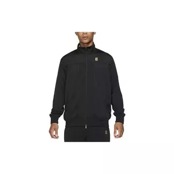 Мужская однотонная куртка с вышитым воротником-стойкой Nike FW22, черная DC2566-010 XL