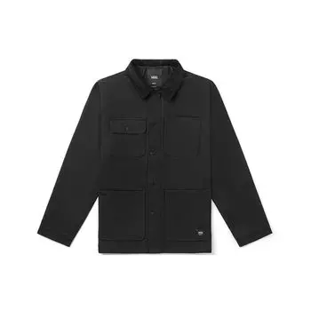 Мужская однотонная куртка Vans с несколькими карманами, верхняя одежда, черная VN0A3W2GBLK S