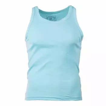 Мужская однотонная майка-докер BLAGGIO S синий