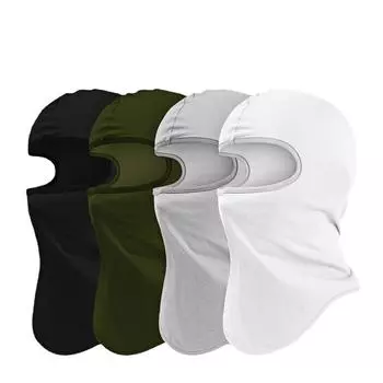 Мужская однотонная мотоциклетная маска для лица Балаклава, летняя езда, защита от солнца, спортивная маска на открытом воздухе, ветрозащитный головной убор, шлем с подкладкой, шляпа One Size