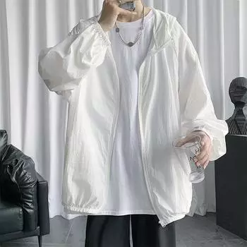 Мужская однотонная повседневная куртка с УФ-защитой от солнца и защитой от солнца, куртка для походов и рыбалки на открытом воздухе XS серый