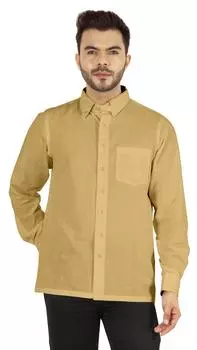 Мужская однотонная рубашка на пуговицах Bestman с длинным рукавом с накладным карманом Формальный деловой 3XL темно-серого