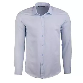 Мужская однотонная рубашка TED LAPIDUS 41/42 пастельные розовый