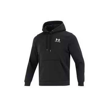 Мужская однотонная спортивная толстовка с капюшоном Under Armour, черные 1373880-001 S