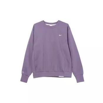 Мужская однотонная свободная повседневная толстовка с круглым вырезом Nike, топы Canyon-Purple CK6359-553 XL