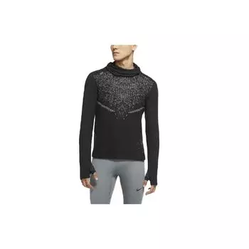 Мужская однотонная толстовка для бега Nike Run Division Wooldorado Wooldorado, черная CU7892-011 S