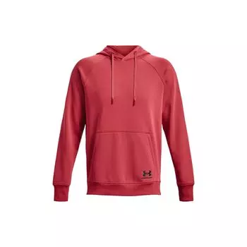 Мужская однотонная толстовка с капюшоном Under Armour, красная 1378598-638 L