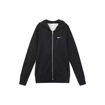 Мужская однотонная толстовка с карманом на молнии Nike, черная 521574-010 S