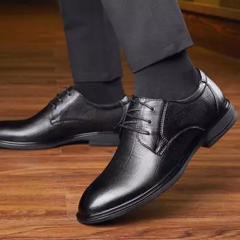 Мужская официальная обувь осень-зима брендовые свадебные туфли мужские новые тисненые туфли коричневые модные дизайнерские кожаные мужские туфли 38 красно-коричневый