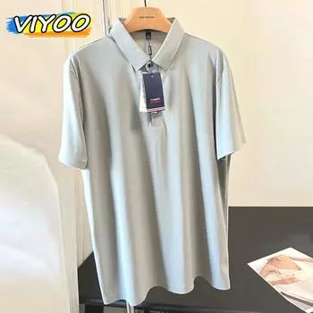 Мужская офисная летняя одежда, рубашки поло для тренировок, эластичные повседневные топы, блузки, футболки, майки для мужчин