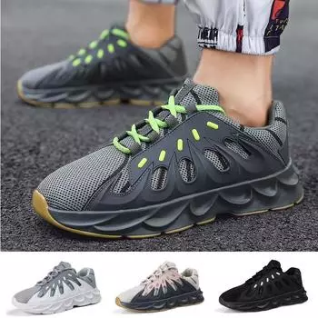 Мужская оригинальная дизайнерская модная спортивная обувь для фитнеса, повседневные амортизирующие дышащие кроссовки 39 чёрный