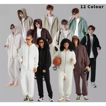 Мужская осенне-зимняя американская модная брендовая куртка на молнии с капюшоном, кардиган в стиле ретро из чистого хлопка, свободная куртка для мужчин и женщин S белый