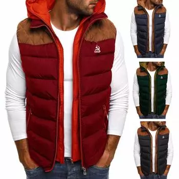 Мужская осенне-зимняя брендовая утепленная хлопковая куртка CCCP, бейсбольная ветровка на молнии на подкладке, плюшевая куртка, мужское пальто, мужская куртка S