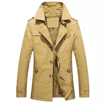 Мужская осенне-зимняя хлопковая куртка, куртка средней и длинной длины, мужская куртка с хлопковой подкладкой для активного отдыха M