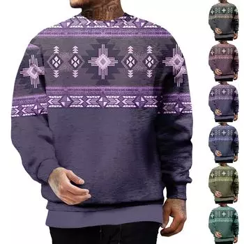 Мужская осенне-зимняя круглая горловина с длинным рукавом, поддельная двухкомпонентная большая свободная утолщенная верхняя часть, пуловер, свитшот XXXL