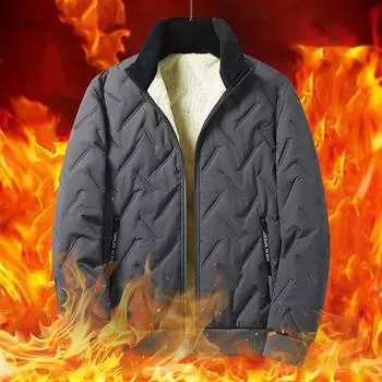 Мужская осенне-зимняя куртка больших размеров с утолщенным пухом, свободная, теплая, средней длины, однотонная верхняя одежда 7XL