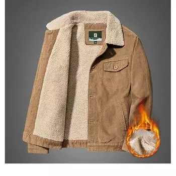 Мужская осенне-зимняя куртка большого размера с воротником-стойкой, теплая утолщенная куртка на пуговицах, свободная куртка 5XL