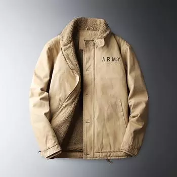 Мужская осенне-зимняя куртка большого размера с воротником-стойкой, теплая утолщенная куртка на молнии, свободная куртка 5XL