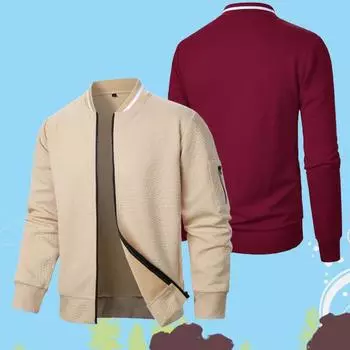 Мужская осенне-зимняя куртка с длинным рукавом, пальто в квадратную клетку, зимнее пальто на молнии, мужское платье, толстовки для походов Yasheng S чёрный