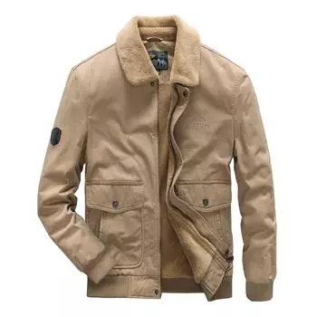 Мужская осенне-зимняя новая куртка из овечьего бархата, мужская бархатная хлопковая куртка, теплая и утолщенная военная хлопковая куртка для мужчин M