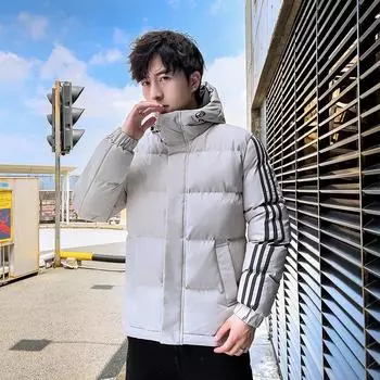 Мужская осенне-зимняя новая модная брендовая свободная утолщенная стеганая куртка для пар, мужская куртка с стеганой курткой M
