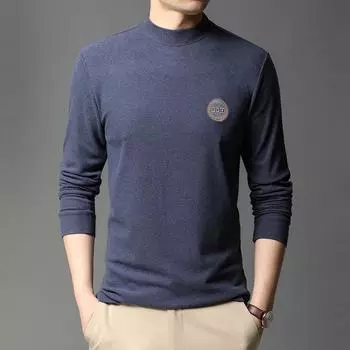 Мужская осенне-зимняя новинка мужское круглое нижнее белье из двухстороннего бархата мужская вышитая рубашка M