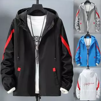 Мужская осенне-зимняя повседневная модная свободная толстовка с принтом, спортивная тонкая верхняя одежда, пальто XXXXL