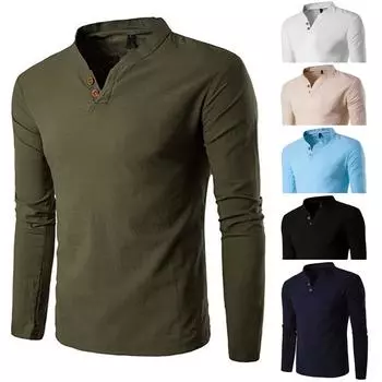 Мужская осенне-зимняя повседневная рубашка с длинными рукавами и пуговицами, верхняя блузка XL белый