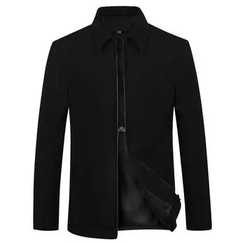 Мужская осенняя куртка Мужская куртка Деловая повседневная куртка с лацканами XXXXL