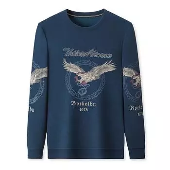 Мужская осенняя новая мужская футболка, модная повседневная мужская футболка с круглым вырезом и длинными рукавами, молодежная модная универсальная футболка M