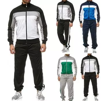 Мужская осенняя толстовка с принтом на молнии, верхние брюки, комплекты, спортивный костюм, спортивный костюм