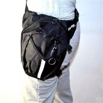 Мужская оксфордская водостойкая поясная сумка для ног, сумка на бедро, поясная сумка на пояс, сумка через плечо для мотоциклиста, сумки-мессенджер через плечо чёрный