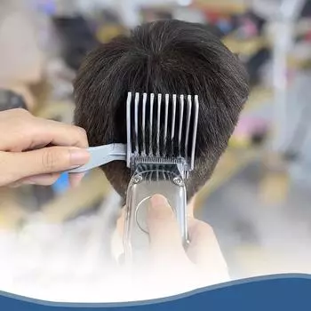 Мужская парикмахерская расческа Fade, профессиональные мужские инструменты для стрижки волос, расческа для стрижки волос, термостойкая расческа с плоским верхом, машинка для стрижки волос чёрный