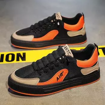 Мужская парусиновая обувь, новинка 2023 года, дышащая повседневная спортивная обувь для доски 39 белый