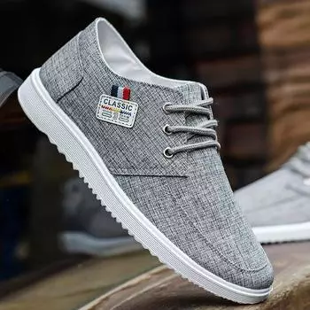 Мужская парусиновая обувь, новые дышащие туфли на плоской подошве для мужчин, повседневные мокасины для вождения, мужские мягкие удобные лоферы, брендовые модные кроссовки 39