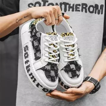 Мужская парусиновая обувь, осенняя, новая, дышащая, модная, на толстой подошве, увеличивающая рост, со шнуровкой, удобная, повседневная, спортивная обувь на платформе 39 хаки