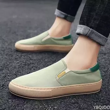 Мужская парусиновая обувь, удобная дышащая обувь для скейтборда, мужская мода, однотонная классическая обувь для отдыха на открытом воздухе с низкой посадкой, повседневная обувь 2024 г. 39 чёрный