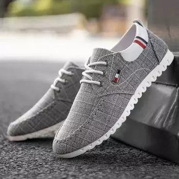 Мужская парусиновая обувь, удобная вулканизированная обувь, уличная повседневная обувь на плоской подошве, новая легкая прогулочная обувь Zapatillas De Hombre 39