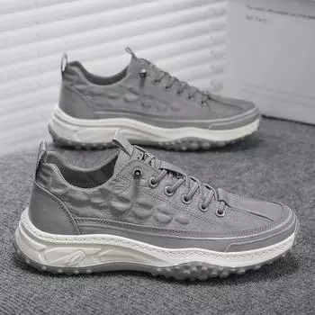 Мужская парусиновая обувь весна 2025 новые мужские рабочие повседневные туфли с одной педалью легкие спортивные туфли с мягкой подошвой 39