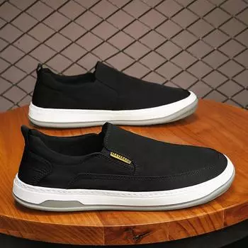 Мужская парусиновая обувь весна-осень-лето дышащая повседневная обувь для сноубординга мужская обувь из ткани с мягкой подошвой 39 серый