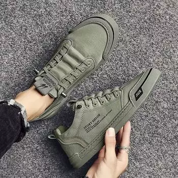 Мужская парусиновая обувь весна-осень повседневные универсальные кроссовки мужские педальные туфли из ткани Ice Silk Old Beijing 44 зелёный