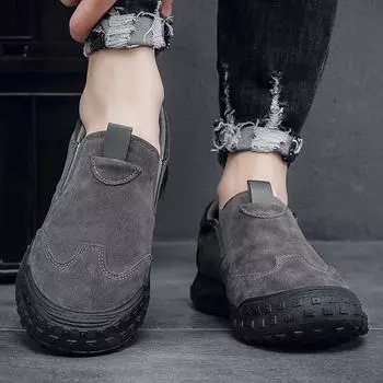 Мужская парусиновая спортивная обувь, повседневные кроссовки, мужские осенние кроссовки, повседневная обувь с круглым носком, модная, мягкая и удобная, нескользящая 39 чёрный