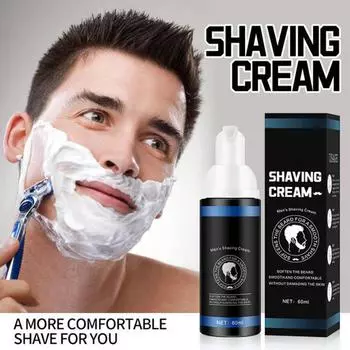 Мужская пена для бритья нежно очищает, освежает и смягчает бороду. Крем для бритья содержит мягкие ингредиенты.60 мл One Size чёрный