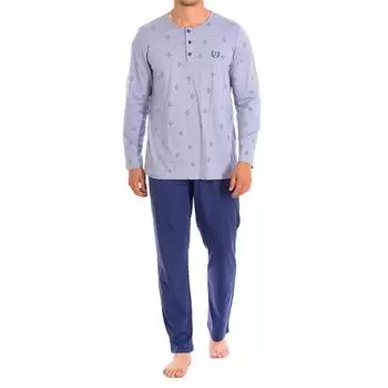 Мужская пижама с длинными рукавами PJ1401 M серый