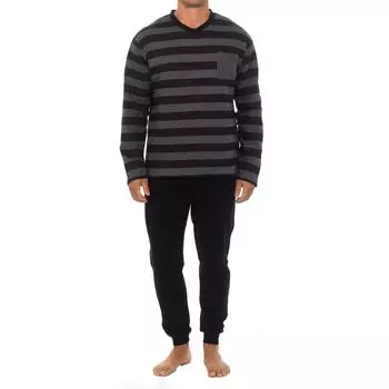 Мужская пижама с длинными рукавами POCKET KL130155, Одежда для сна, Мужские пижамы, Пижамы с длинными рукавами