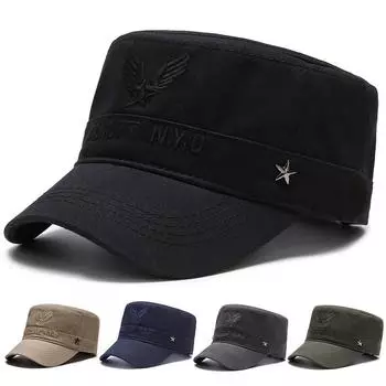 Мужская плоская кепка на весну и осень, уличная кепка, военные кепки, тренировочные кадетские кепки, армейская шляпа с козырьками серый